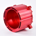 OEM China Aluminium CNC Usinining Housing em vermelho